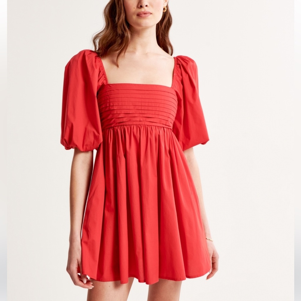 Abercrombie & Fitch Emerson Poplin Puss Sleeve Mini